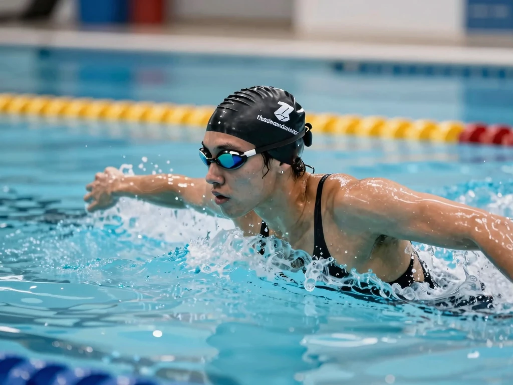 Abstract warm gradient flow symbolizing Vlixaroxax swim rhythm