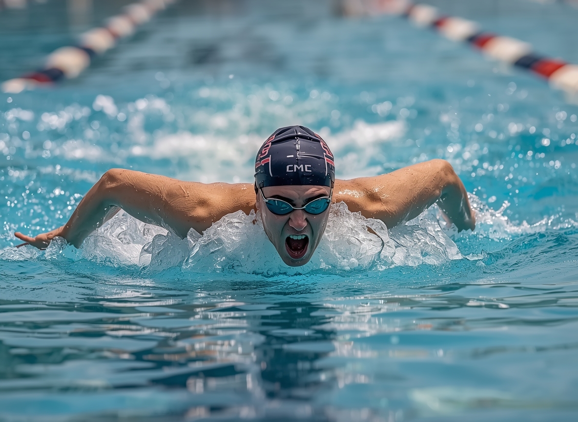 Lane lines and curve graphic for Vlixaroxax swim cadence